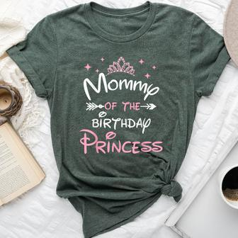 Mommy Of The Birthday Princess Toddler Kid Girl Family Mom Bella Canvas T-shirt - Seseable