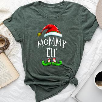 Mommy Elf Family Matching Christmas Bella Canvas T-shirt - Seseable