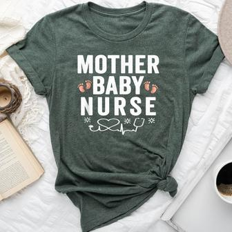 Mother Baby Nurse Obstetric Nicu Nurse Ob Rn Nursing Bella Canvas T-shirt - Monsterry CA