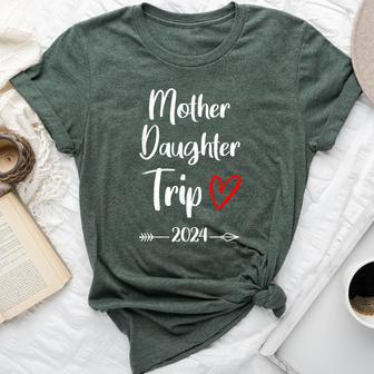 Mother Daughter Trip 2024 Family Vacation Mom Matching Bella Canvas T-shirt - Thegiftio UK