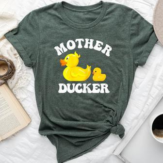 Mother Ducker Duck Mama Mother's Day Humour Bella Canvas T-shirt - Monsterry DE