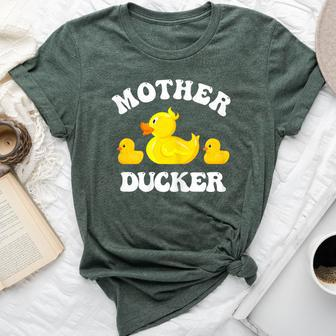 Mother Ducker Duck Mama Mother's Day Mother Of Two Bella Canvas T-shirt - Monsterry