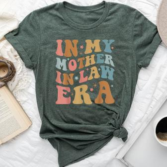 In My Mother In Law Era Retro Groovy Mother-In-Law Bella Canvas T-shirt - Seseable