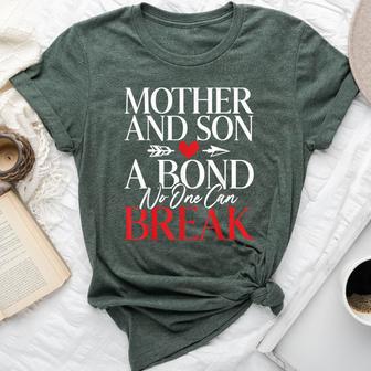 Mother And Son A Bond No One Can Break Son Bella Canvas T-shirt - Monsterry AU