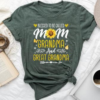 Mother's Day Blessed To Be Called Mom Grandma Great Grandma Bella Canvas T-shirt - Monsterry AU
