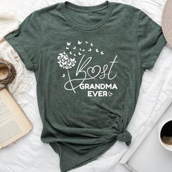 For Grandma Best Grandma Ever Butterfly Bella Canvas T-shirt - Seseable