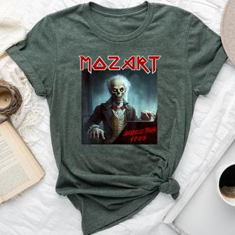 Mozart Heavy-Metal Vintage Sarcastic Music Bella Canvas T-shirt - Monsterry