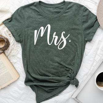 Mrs Mr And Mrs Matching Married Wife Husband Wedding Bella Canvas T-shirt - Seseable
