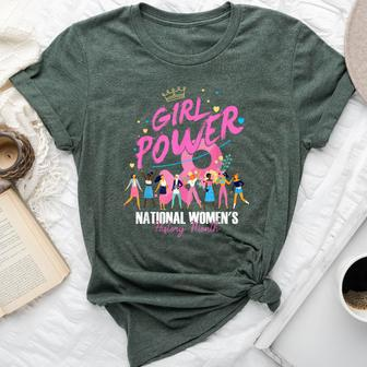 National Women's History Month 2024 Girl Power For Women Bella Canvas T-shirt - Seseable