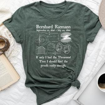 Nerdy Vintage Bernhard Riemann Mathematics Math Teacher Bella Canvas T-shirt - Monsterry UK