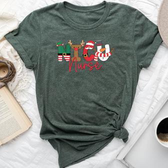 Nicu Nurse Christmas Christmas Icu Neonatal Bella Canvas T-shirt - Thegiftio UK