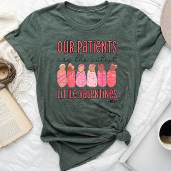 Nicu Nurse Our Patients Are The Cutest Little Valentines Bella Canvas T-shirt - Seseable