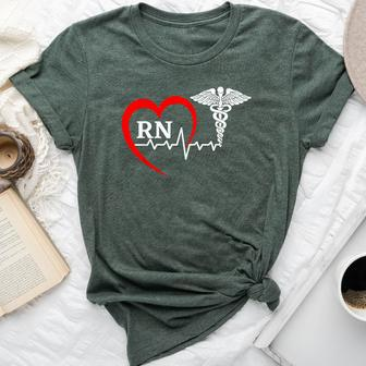 Nurses Day Caduceus Nurse Week 2023 Heartbeat Medical Rn Bella Canvas T-shirt - Monsterry DE