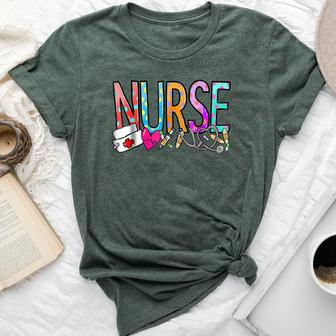 Nurse's Day Nurses Week Nurse Week 2024 Women Bella Canvas T-shirt | Mazezy