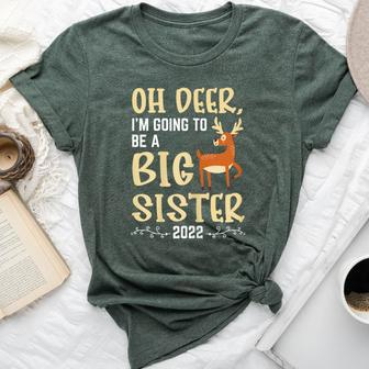 Oh Deer Become Big Sister 2022 Bella Canvas T-shirt - Monsterry AU