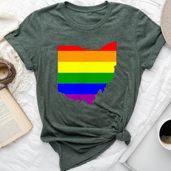 Ohio Gay Pride Rainbow Lgbt Bella Canvas T-shirt - Monsterry