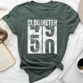 Oldometer 49-50 Yrs Old Man Woman Bday Graphic 50Th Birthday Bella Canvas T-shirt - Monsterry DE