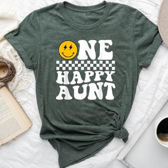 One Happy Dude 1St Birthday One Cool Aunt Family Matching Bella Canvas T-shirt - Thegiftio UK