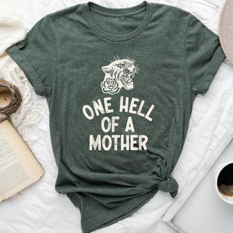 One Hell Of A Mother Vintage Mommy Mom Tiger Mother's Day Bella Canvas T-shirt - Thegiftio UK