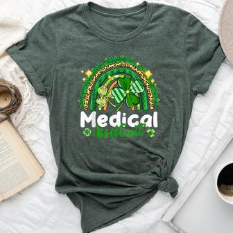 One Lucky Medical Assistant Rainbow St Patrick's Day Bella Canvas T-shirt - Thegiftio UK