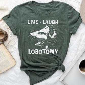 Opossum Live Love Lobotomy Possum Street Trash Cat Women Bella Canvas T-shirt - Thegiftio UK