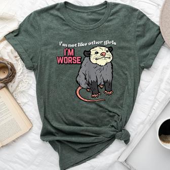 Opossum Not Like Other Girls Im Worse Possum Women Bella Canvas T-shirt - Monsterry AU