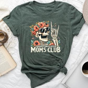 Overstimulated Moms Club Happy Mother's Day Mom Trendy Words Bella Canvas T-shirt - Monsterry AU