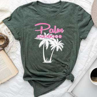 Palm Springs Retro Vintage California Palm Tree Bella Canvas T-shirt - Monsterry CA