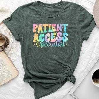 Patient Access Specialist Retro Groovy Appreciation Women Bella Canvas T-shirt - Monsterry CA