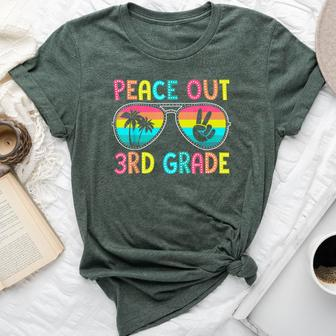Peace Out 3Rd Grade Graduation Last Day Of School Bella Canvas T-shirt - Monsterry