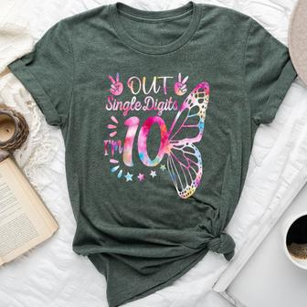Peace Out Single Digits I'm 10Th Birthday For Girl Bella Canvas T-shirt - Seseable