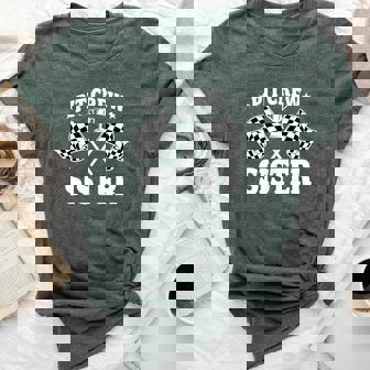 Pit Crew Sister Race Car Birthday Party Racing Women Bella Canvas T-shirt | Seseable CA