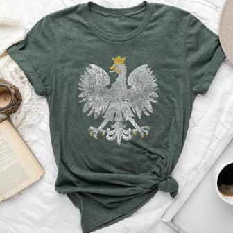 Poland Flag Cool Vintage Polish Eagle Flaga Polska Bella Canvas T-shirt - Monsterry AU