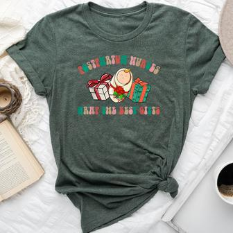 Postpartum Nurses Christmas We Wrap The Best Presents Bella Canvas T-shirt | Mazezy CA