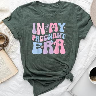 In My Pregnant Era Groovy Pregnant Pregnancy Women Bella Canvas T-shirt - Thegiftio UK
