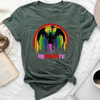 Pride Month Demon Pridemonth Demon Rainbow Cool Lgbt Bella Canvas T-shirt - Monsterry CA