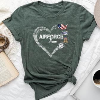 Proud Air Force Nana Air Force Graduation Nana Usaf Nana Bella Canvas T-shirt - Thegiftio UK