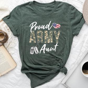 Proud Army Aunt Army Graduation Aunt Us Army Aunt Bella Canvas T-shirt - Thegiftio UK