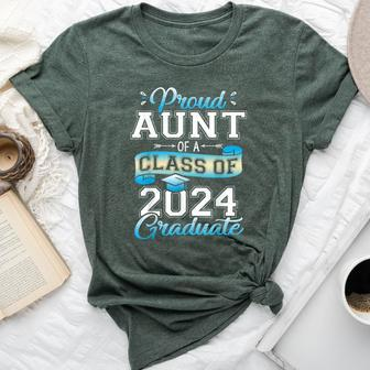 Proud Aunt Of A Class Of 2024 Graduate Senior 2024 Bella Canvas T-shirt - Seseable