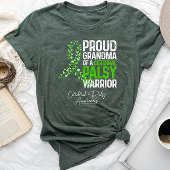 Proud Grandma Of A Cerebral Palsy Warrior Cp Awareness Bella Canvas T-shirt - Seseable