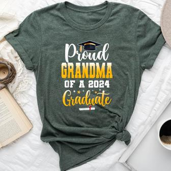 Proud Grandma Of A Class Of 2024 Graduate Senior Grandma Bella Canvas T-shirt - Thegiftio UK