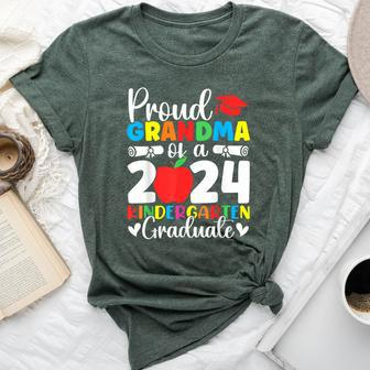 Proud Grandma Class Of 2024 Kindergarten Graduate Graduation Bella Canvas T-shirt - Monsterry CA