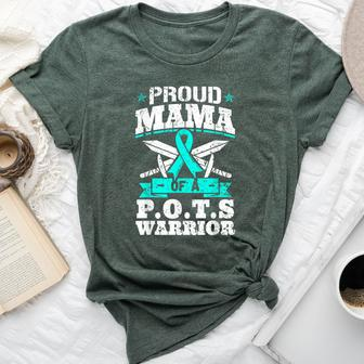 Proud Mama Of A Pots Warrior Orthostatic Awareness Mom Bella Canvas T-shirt - Monsterry DE