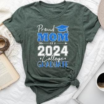 Proud Mom Of A 2024 College Graduate Graduation Bella Canvas T-shirt | Mazezy