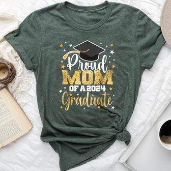 Proud Mom Of A 2024 Graduate Class Senior Graduation Bella Canvas T-shirt - Monsterry
