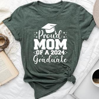 Proud Mom Of A 2024 Graduate Graduation Family 2024 Bella Canvas T-shirt - Monsterry