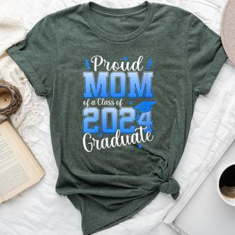 Proud Mom Of A 2024 Graduate Senior Mom Class Of 2024 Bella Canvas T-shirt - Thegiftio UK