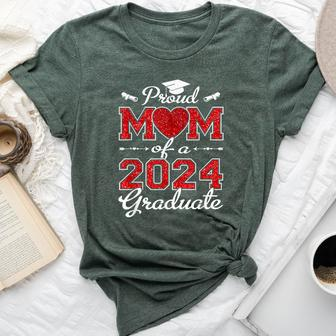 Proud Mom Of A Class Of 2024 Graduate For Senior 24 Bella Canvas T-shirt | Mazezy DE