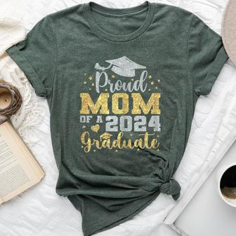Proud Mom Of A Class Of 2024 Graduate Senior 2024 Graduation Bella Canvas T-shirt | Mazezy