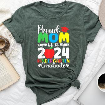 Proud Mom Class Of 2024 Kindergarten Graduate Graduation Bella Canvas T-shirt - Seseable